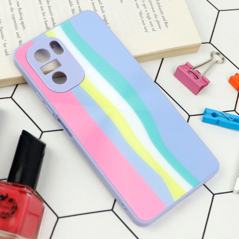 قاب محافظ لنزدار لیزری رنگین کمانی Xiaomi Poco F3