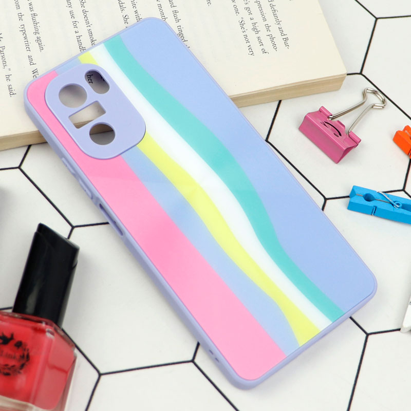 قاب محافظ لنزدار لیزری رنگین کمانی Xiaomi Poco F3
