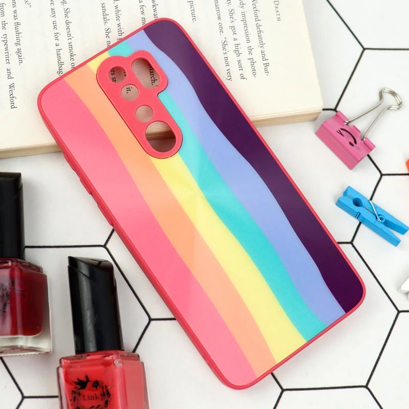 قاب محافظ لنزدار لیزری رنگین کمانی Xiaomi Redmi Note 8 Pro
