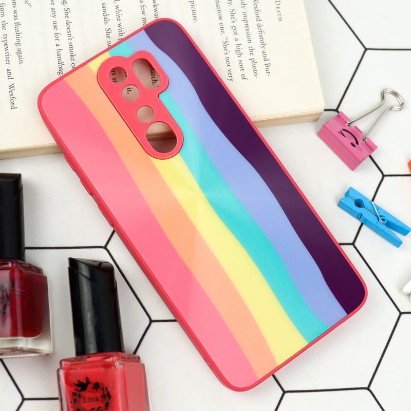 قاب محافظ لنزدار لیزری رنگین کمانی Xiaomi Redmi Note 8 Pro