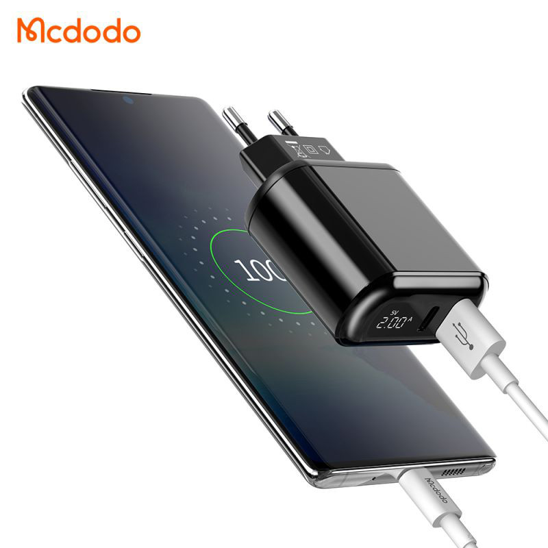 کلگی فست شارژ Mcdodo CH-6330 2Port 3A QC3.0 PD 18W