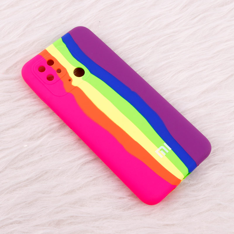 قاب سیلیکونی اورجینال رنگین کمانی محافظ لنزدار Xiaomi Redmi 10C