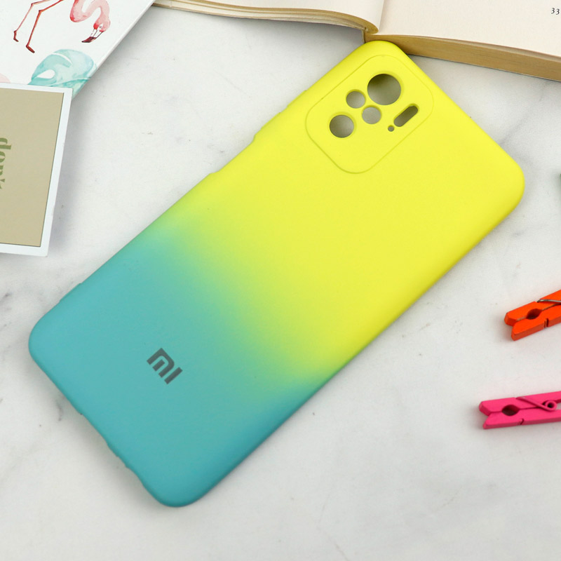 قاب سیلیکونی محافظ لنزدار دو رنگ Xiaomi Redmi Note 10 / Redmi Note 10s