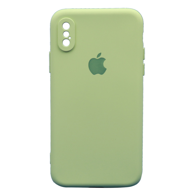 قاب طرح سیلیکونی محافظ لنزدار iPhone X/XS