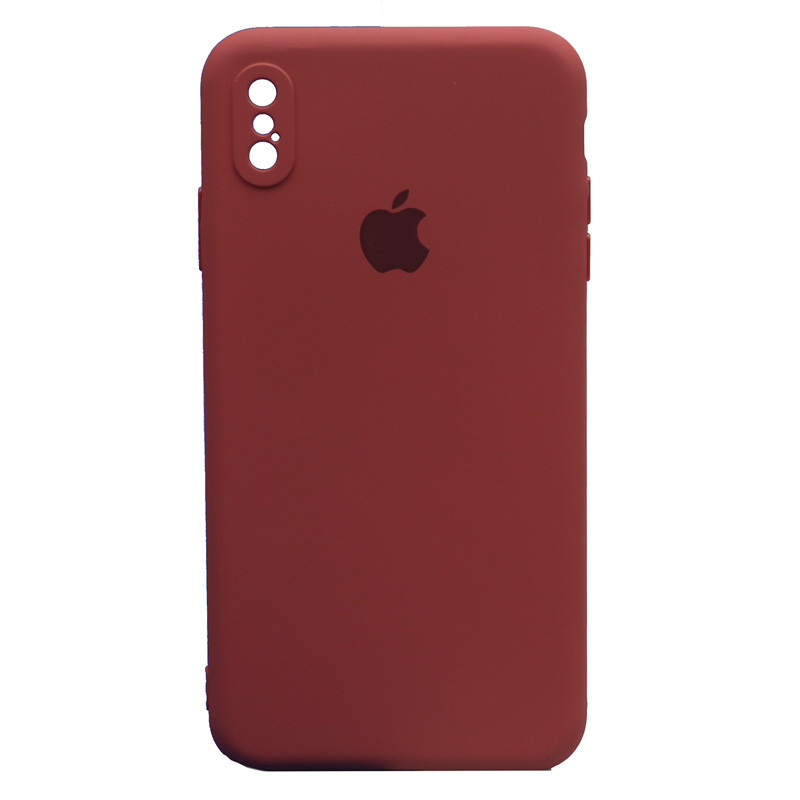 قاب طرح سیلیکونی محافظ لنزدار iPhone XS Max