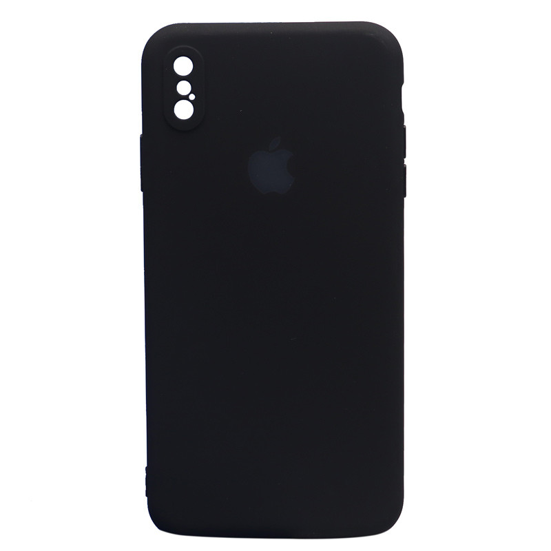 قاب طرح سیلیکونی محافظ لنزدار iPhone XS Max