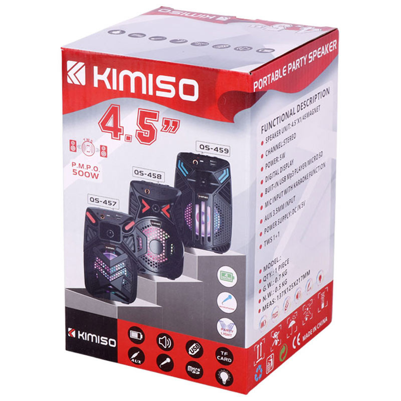 اسپیکر بلوتوثی رم و فلش خور Kimiso QS-457