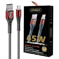 کابل تایپ سی فست شارژ Epimax EC-84 65W 1.2m