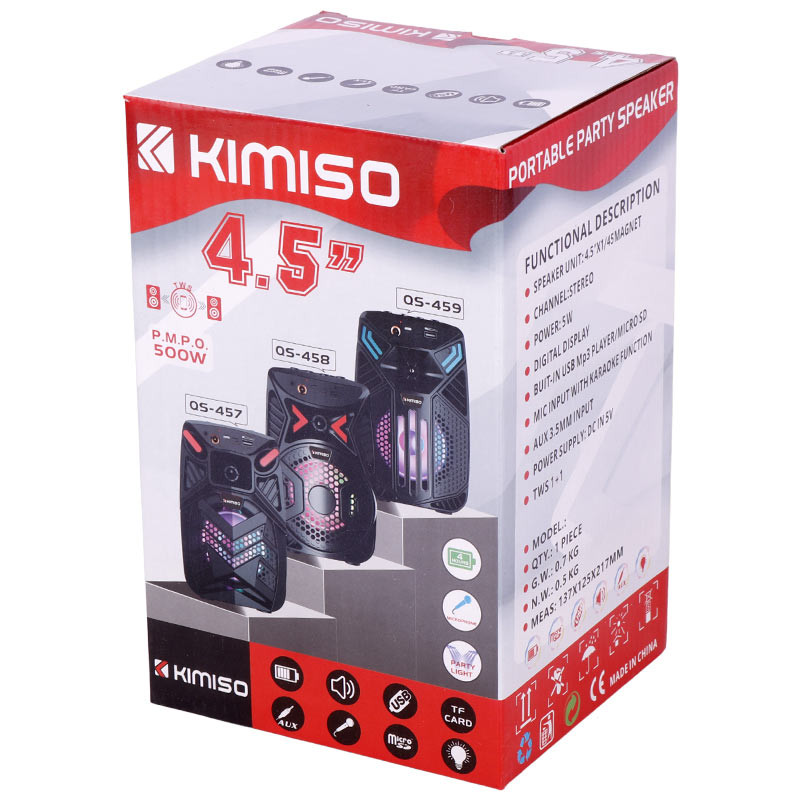 اسپیکر بلوتوثی رم و فلش خور Kimiso QS-454