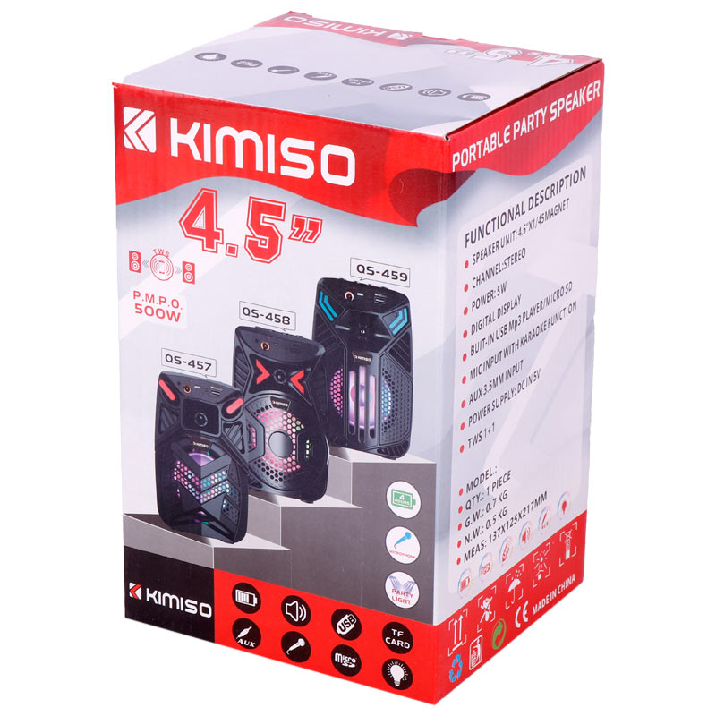 اسپیکر بلوتوثی رم و فلش خور Kimiso QS-456