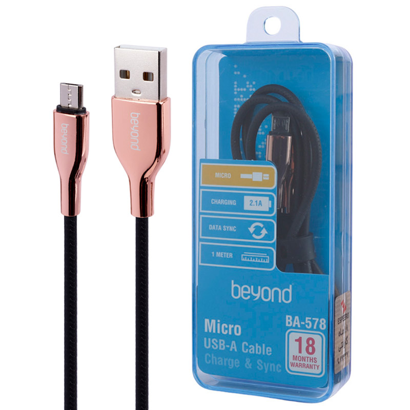 Beyond BA-578 2.1A 1m MicroUSB Cable
