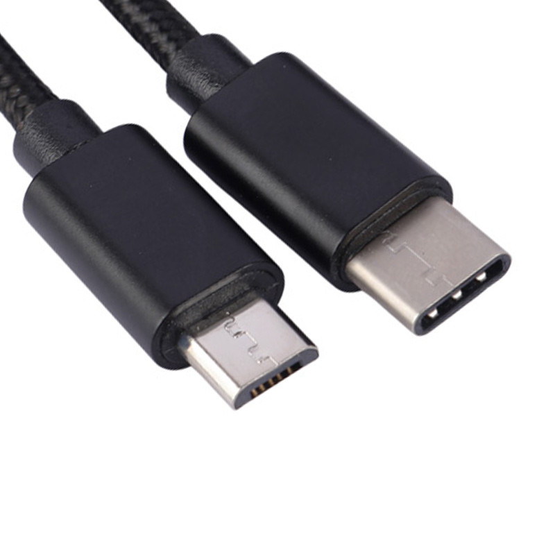 کابل تبدیل فست شارژ Camelion CDC019 Type-C to MicroUSB 2.4A 1m