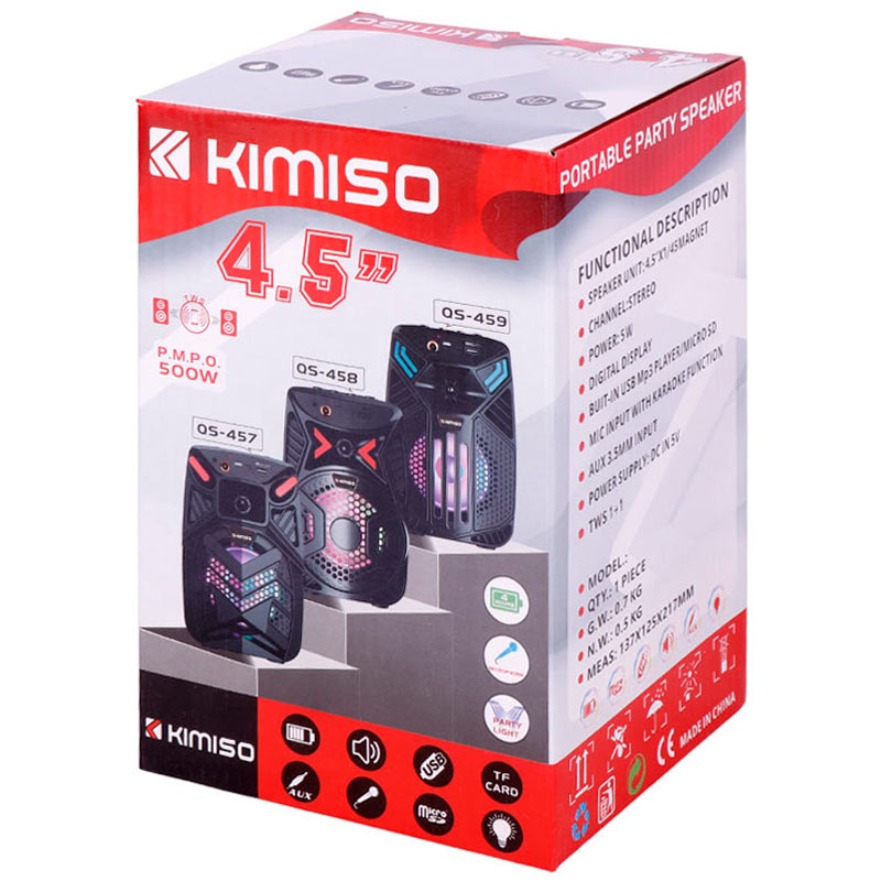 اسپیکر بلوتوثی رم و فلش خور Kimiso QS-455