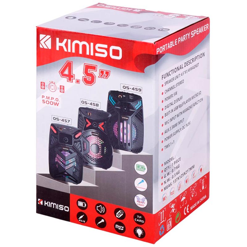 اسپیکر بلوتوثی رم و فلش خور Kimiso QS-459