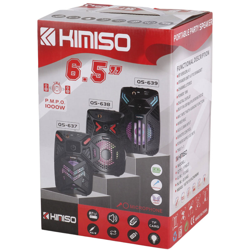 اسپیکر بلوتوثی رم و فلش خور Kimiso QS-636