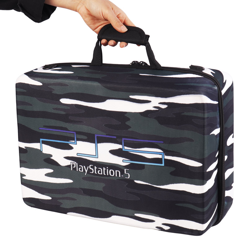 کیف کنسول بازی PS5 طرح چریکی مشکی سبز