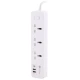 چند راهی 3 خانه برق ارت دار پرووان PPS615 با کابل 1.8 متری + شارژر USB و Type-C