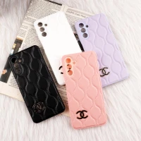 قاب پافر چرمی طرح Chanel محافظ لنزدار Samsung Galaxy A04s
