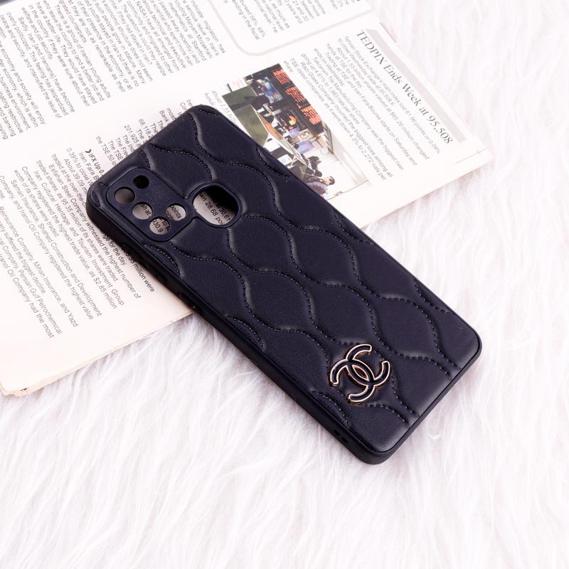 قاب پافر چرمی Chanel محافظ لنزدار Samsung Galaxy A21s