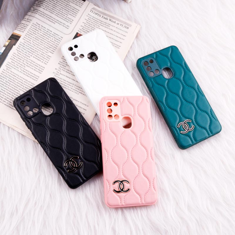 قاب پافر چرمی Chanel محافظ لنزدار Samsung Galaxy A21s