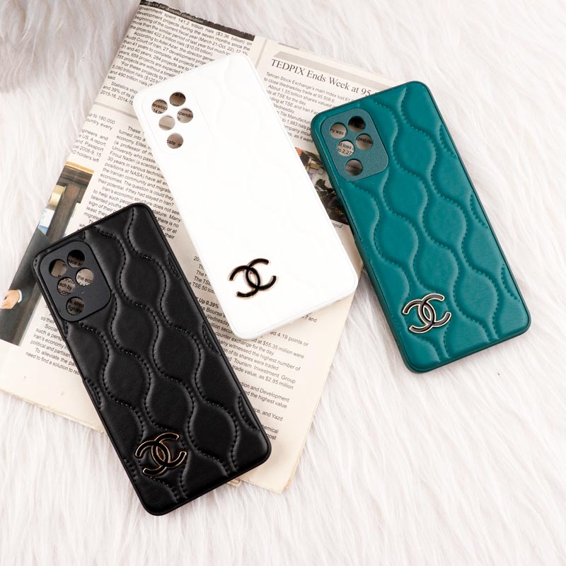 قاب پافر چرمی Chanel محافظ لنزدار Samsung Galaxy A22 4G