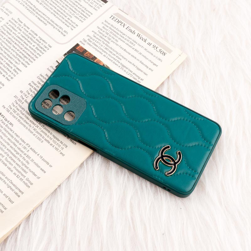 قاب پافر چرمی Chanel محافظ لنزدار Samsung Galaxy A22 4G