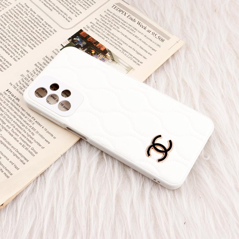 قاب پافر چرمی Chanel محافظ لنزدار Samsung Galaxy A23