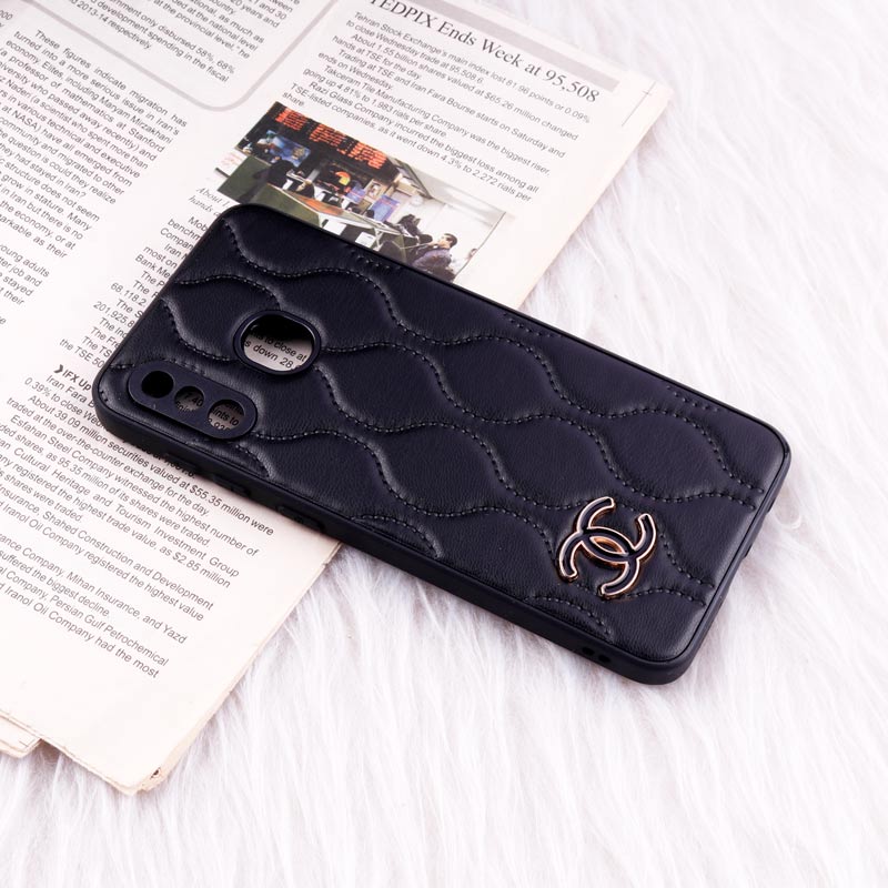 قاب پافر چرمی Chanel محافظ لنزدار Samsung Galaxy A30