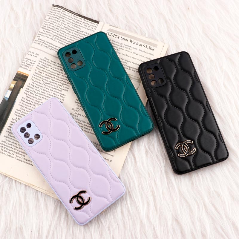 قاب پافر چرمی Chanel محافظ لنزدار Samsung Galaxy A31