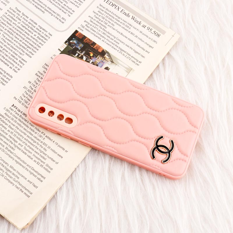 قاب پافر چرمی Chanel محافظ لنزدار Samsung Galaxy A50