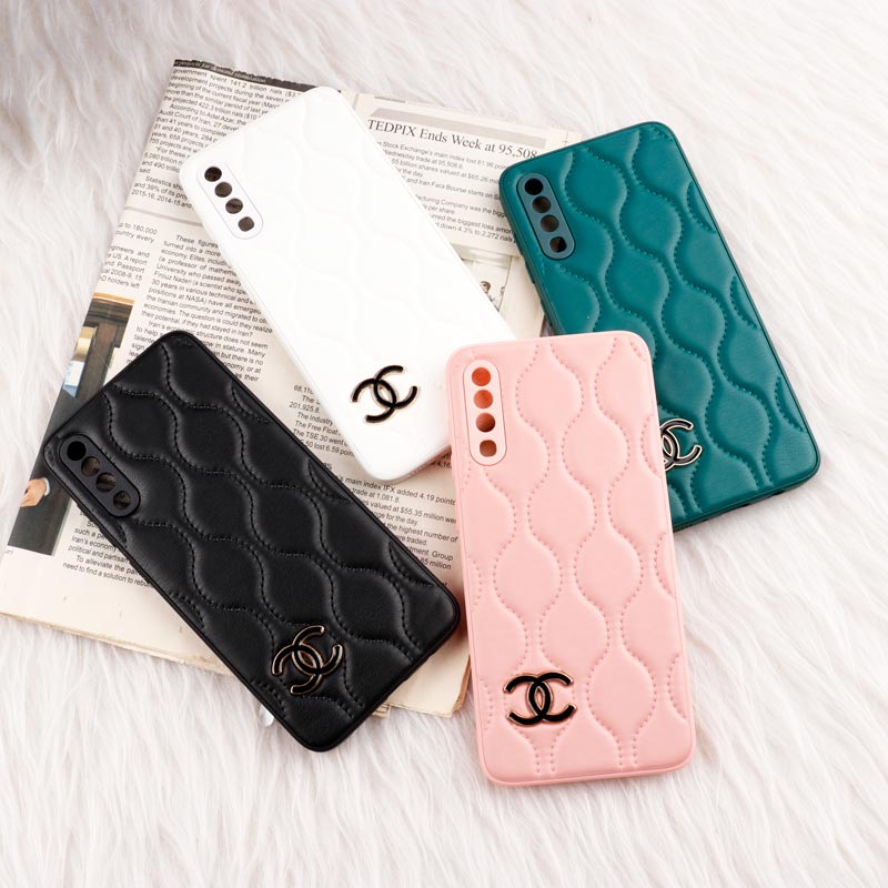 قاب پافر چرمی Chanel محافظ لنزدار Samsung Galaxy A70