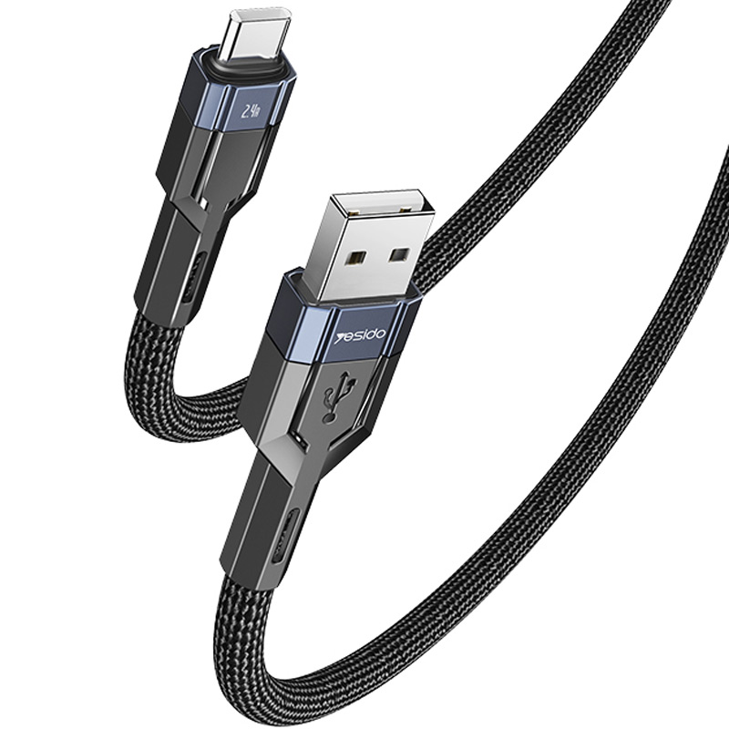 کابل تایپ سی فست شارژ Yesido CA106 2.4A 18W QC 1.2m