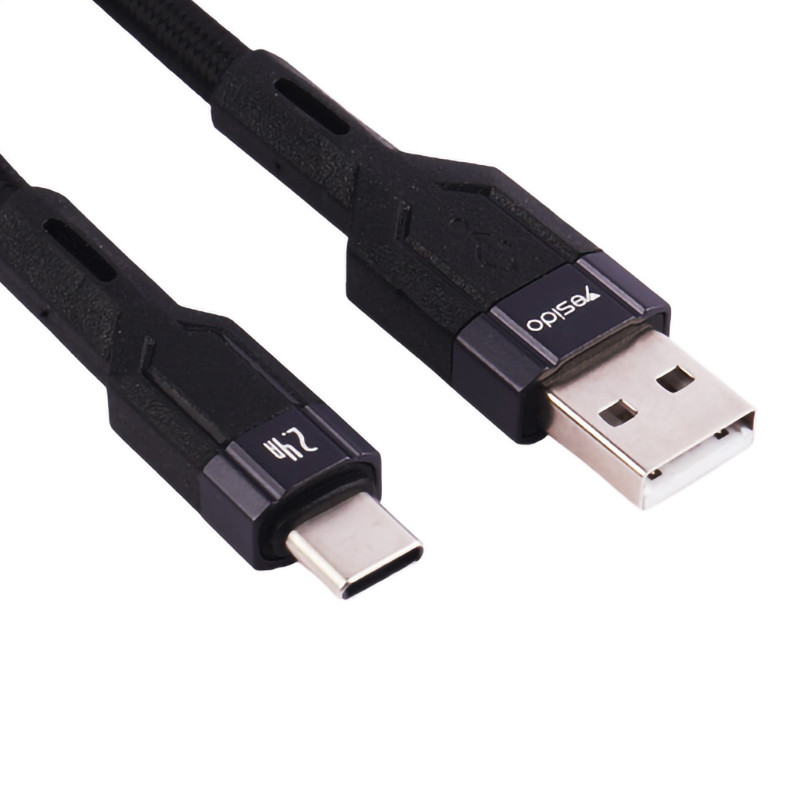 کابل تایپ سی فست شارژ Yesido CA106 2.4A 18W QC 1.2m