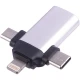 تبدیل JH-0519 OTG USB To MicroUSB / Lightning / Type-C