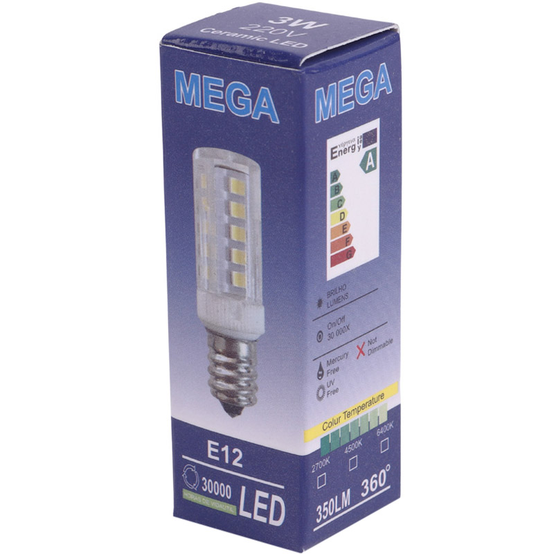 چراغ یخچالی SMD مگا Mega E12 3W
