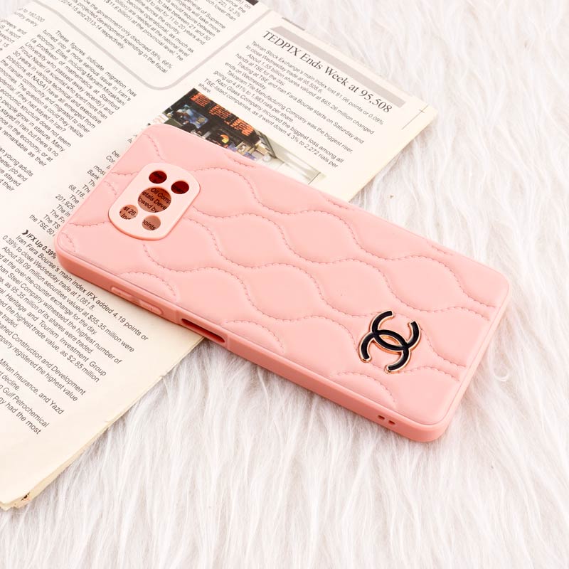 قاب پافر چرمی Chanel محافظ لنزدار Xiaomi Poco X3