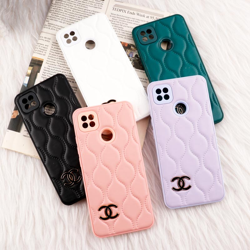 قاب پافر چرمی Chanel محافظ لنزدار Xiaomi Redmi 9C / 10A