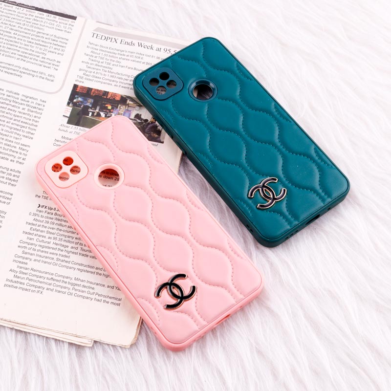 قاب پافر چرمی Chanel محافظ لنزدار Xiaomi Redmi 9C / 10A