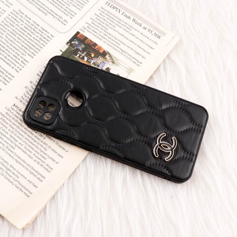 قاب پافر چرمی Chanel محافظ لنزدار Xiaomi Redmi 9C / 10A