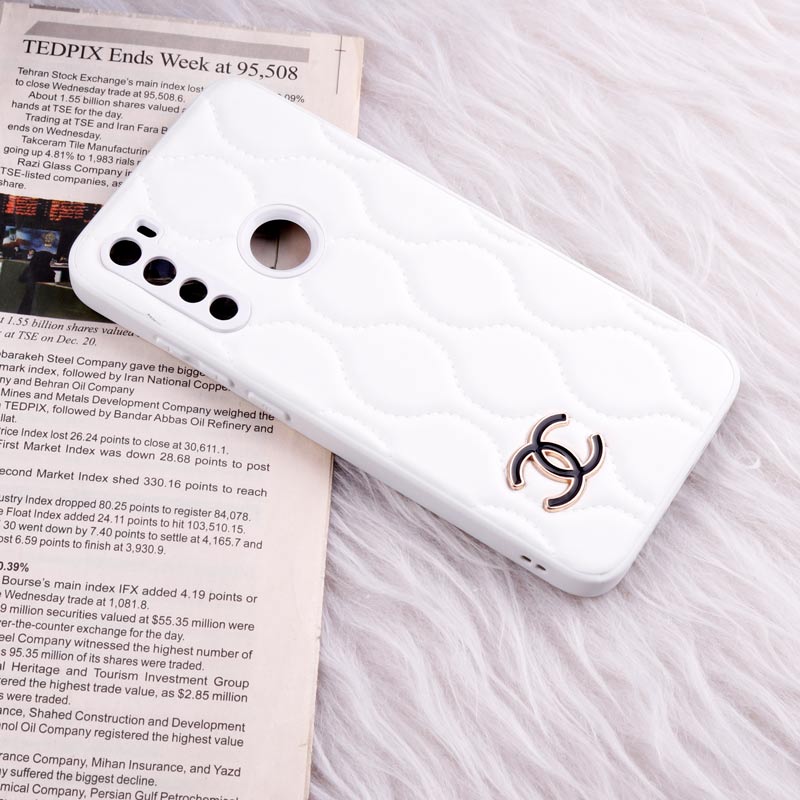 قاب پافر چرمی Chanel محافظ لنزدار Xiaomi Redmi Note 8