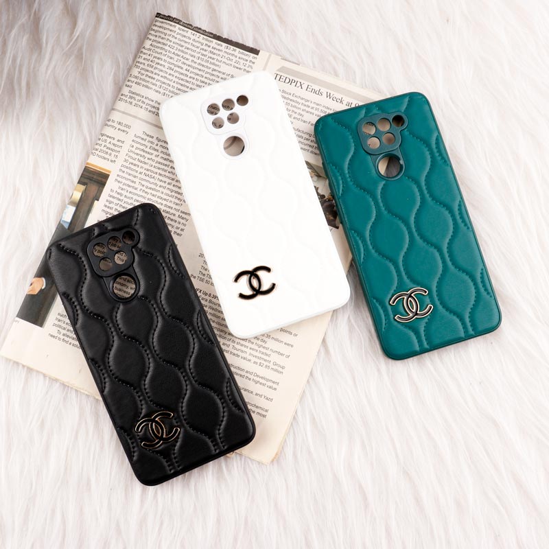 قاب پافر چرمی Chanel محافظ لنزدار Xiaomi Redmi Note 9