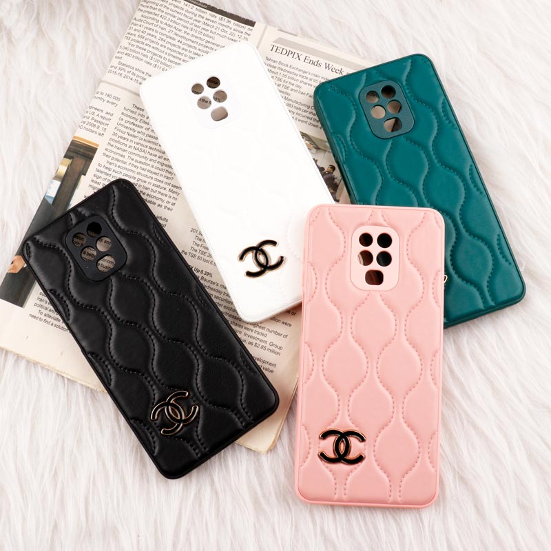 قاب پافر چرمی Chanel محافظ لنزدار Xiaomi Redmi Note 9 Pro