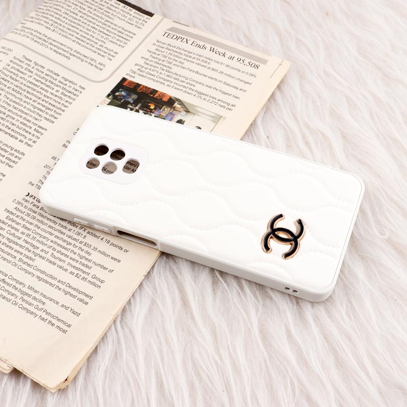 قاب پافر چرمی Chanel محافظ لنزدار Xiaomi Redmi Note 9 Pro