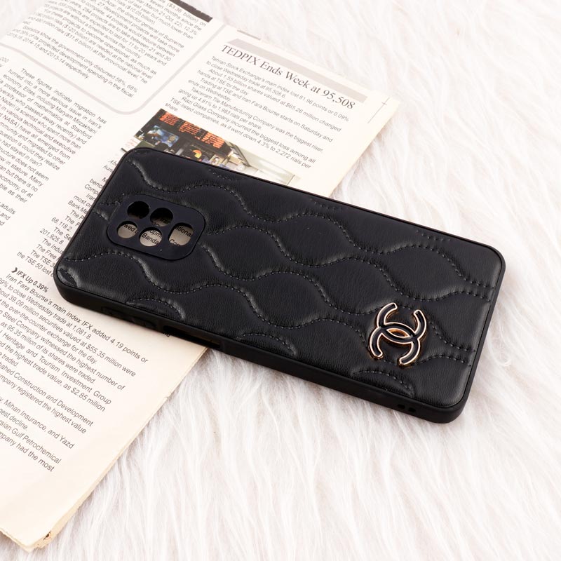 قاب پافر چرمی Chanel محافظ لنزدار Xiaomi Redmi Note 9 Pro