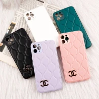 قاب پافر چرمی Chanel محافظ لنزدار iPhone 11 Pro Max