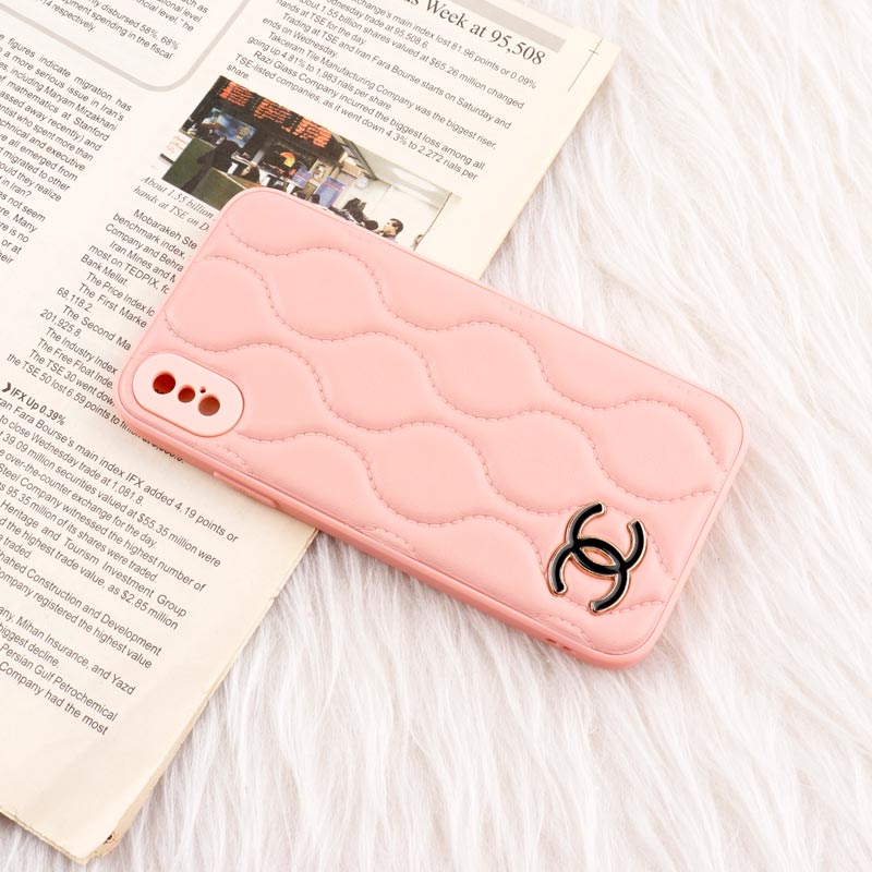 قاب پافر چرمی Chanel محافظ لنزدار iPhone X