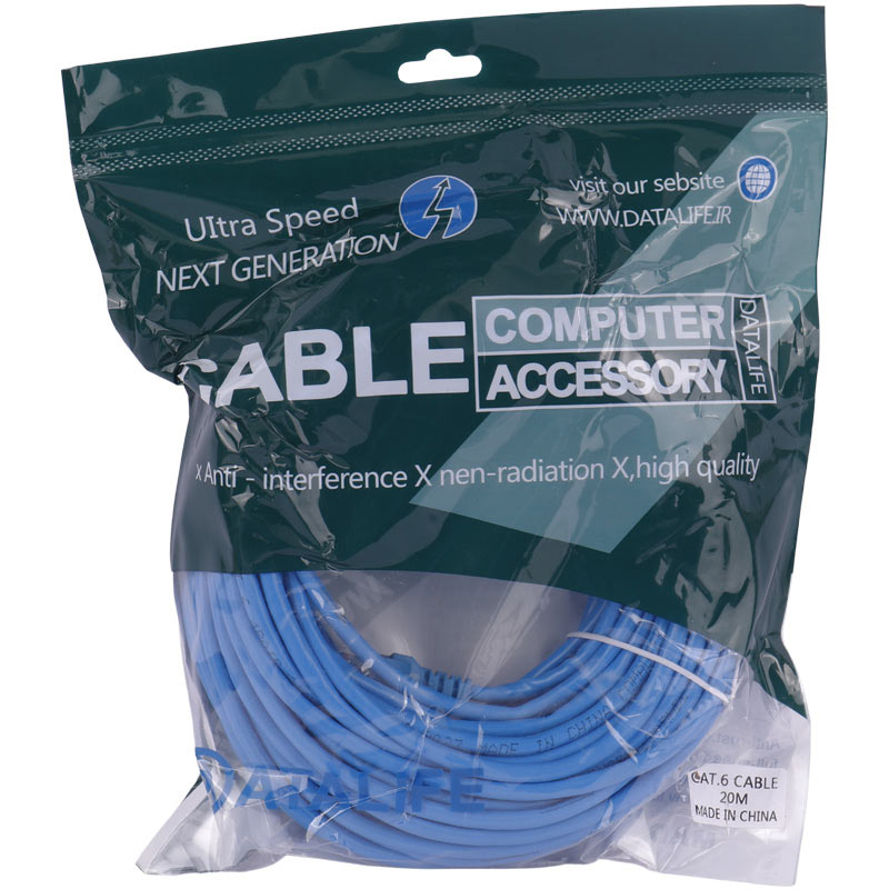 کابل شبکه DataLife UTP Cat6 20m