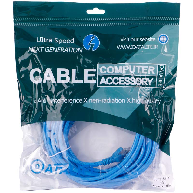 کابل شبکه DataLife UTP Cat6 10m
