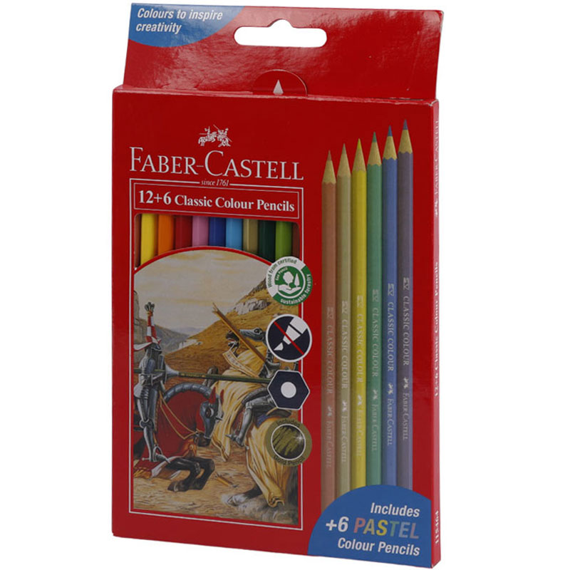 مداد رنگی 18 رنگ فابر کاستل Faber-Castell 115464