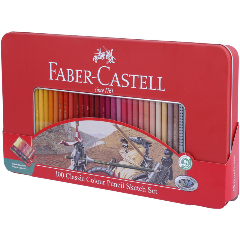 مداد رنگی 100 رنگ فابر کاستل Faber-Castell 115805